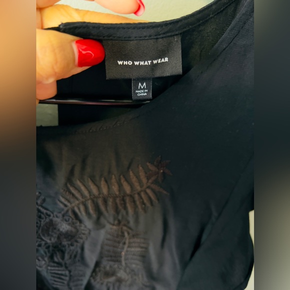 Who what wear embroidered maxi dress  Sz M - Picture 8 of 9